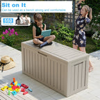 Outdoor Patio Storage Resin Lockable Deck Box