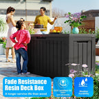 Outdoor Patio Storage Resin Lockable Deck Box