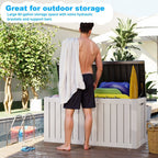 Outdoor Patio Storage Resin Lockable Deck Box