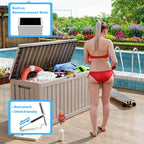 Outdoor Patio Storage Resin Lockable Deck Box