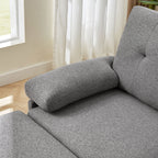 86.22 L Shaped Sectional Sofa with Side Storage Pockets