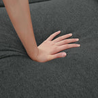 86.22 L Shaped Sectional Sofa with Side Storage Pockets