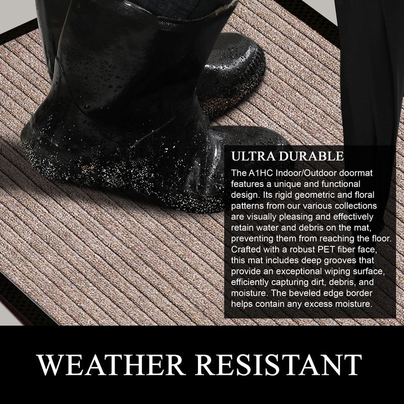 A1HC New Durable and Versatile Polypropylene Rubber Door Mat All Weather Inside Outside Door Mat