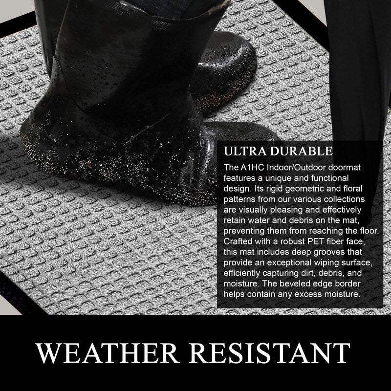 A1HC New Durable and Versatile Polypropylene Rubber Door Mat All Weather Inside Outside Door Mat