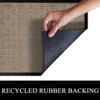 A1HC New Durable and Versatile Polypropylene Rubber Door Mat All Weather Inside Outside Door Mat
