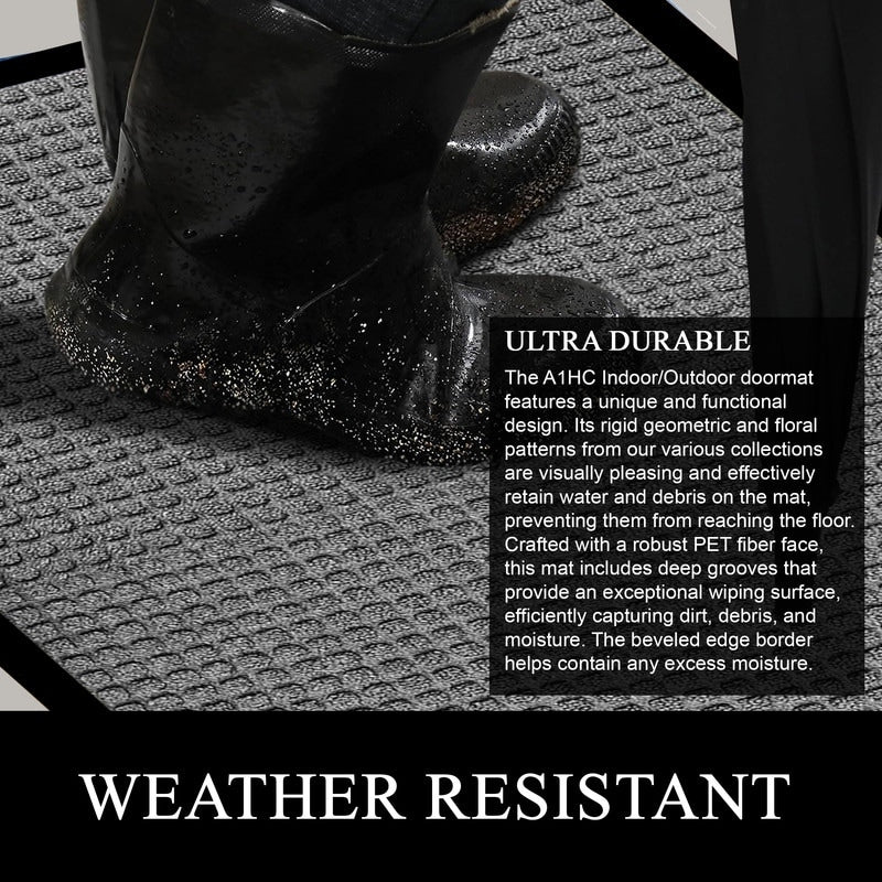 A1HC New Durable and Versatile Polypropylene Rubber Door Mat All Weather Inside Outside Door Mat