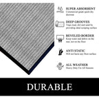 A1HC New Durable and Versatile Polypropylene Rubber Door Mat All Weather Inside Outside Door Mat