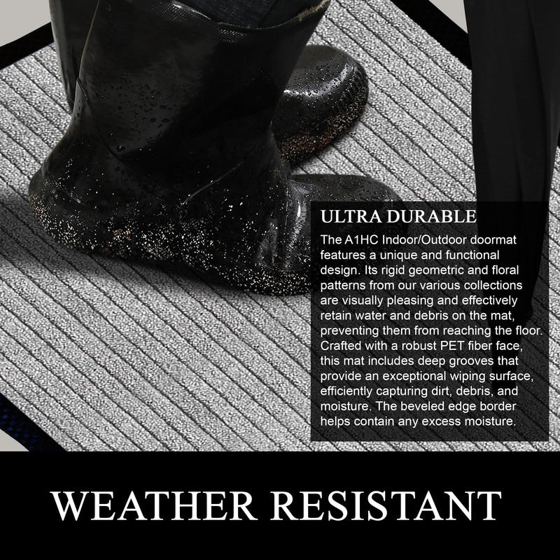 A1HC New Durable and Versatile Polypropylene Rubber Door Mat All Weather Inside Outside Door Mat