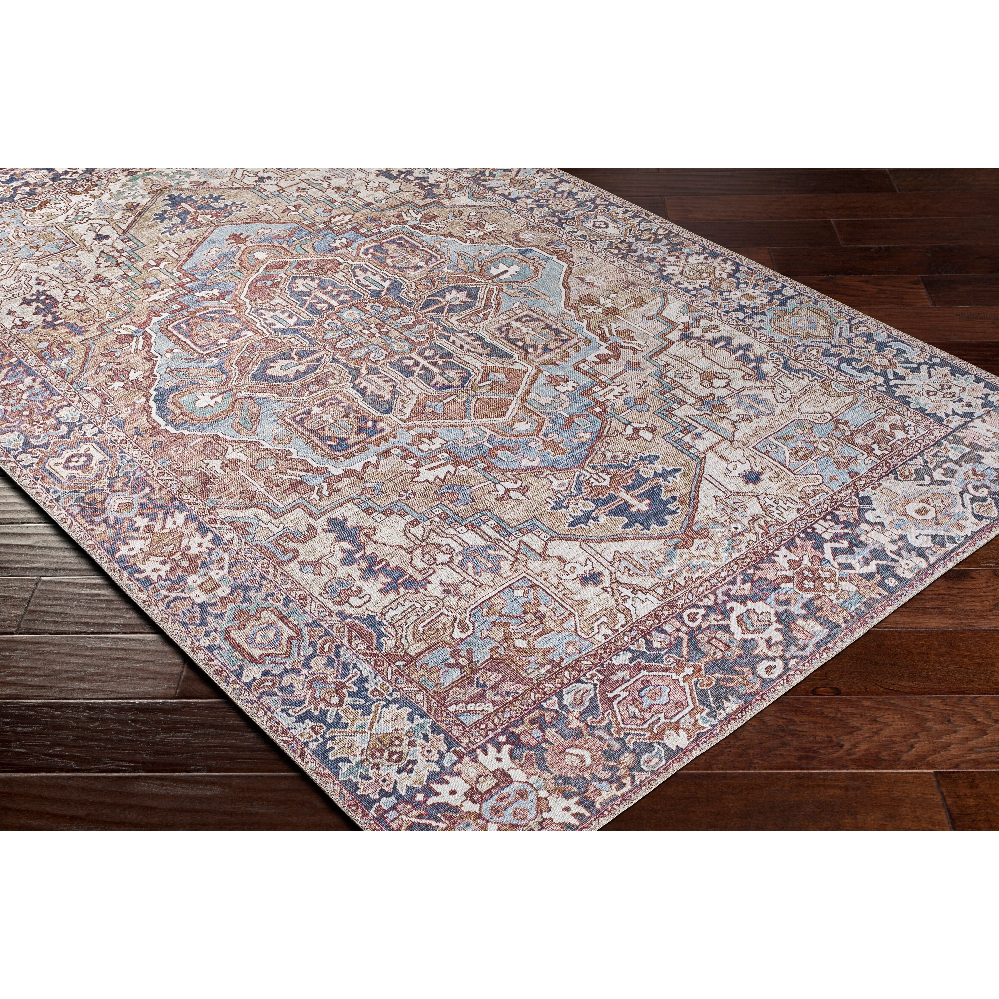 Livabliss Adenia Vintage Medallion Printed Area Rug