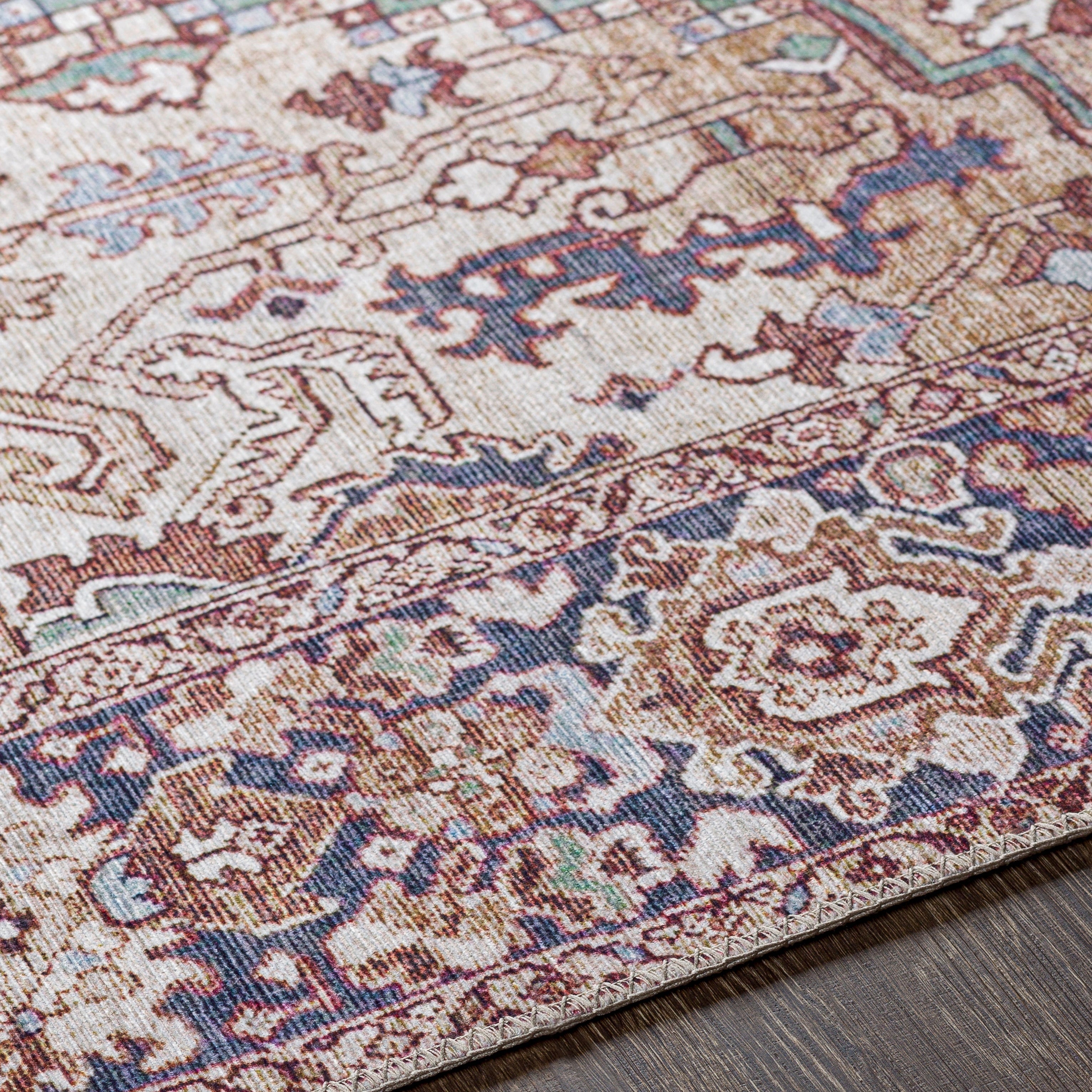 Livabliss Adenia Vintage Medallion Printed Area Rug