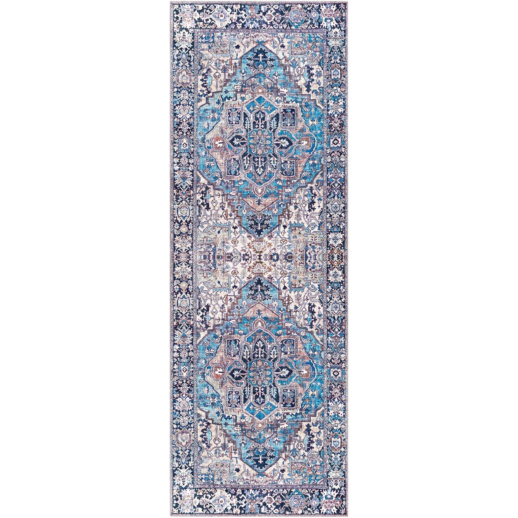 Livabliss Adenia Vintage Medallion Printed Area Rug