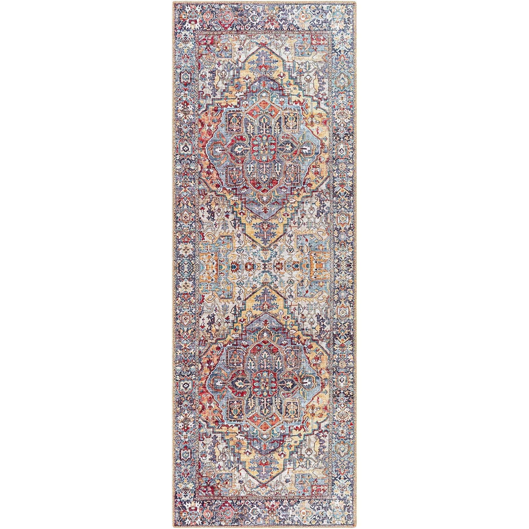 Livabliss Adenia Vintage Medallion Printed Area Rug