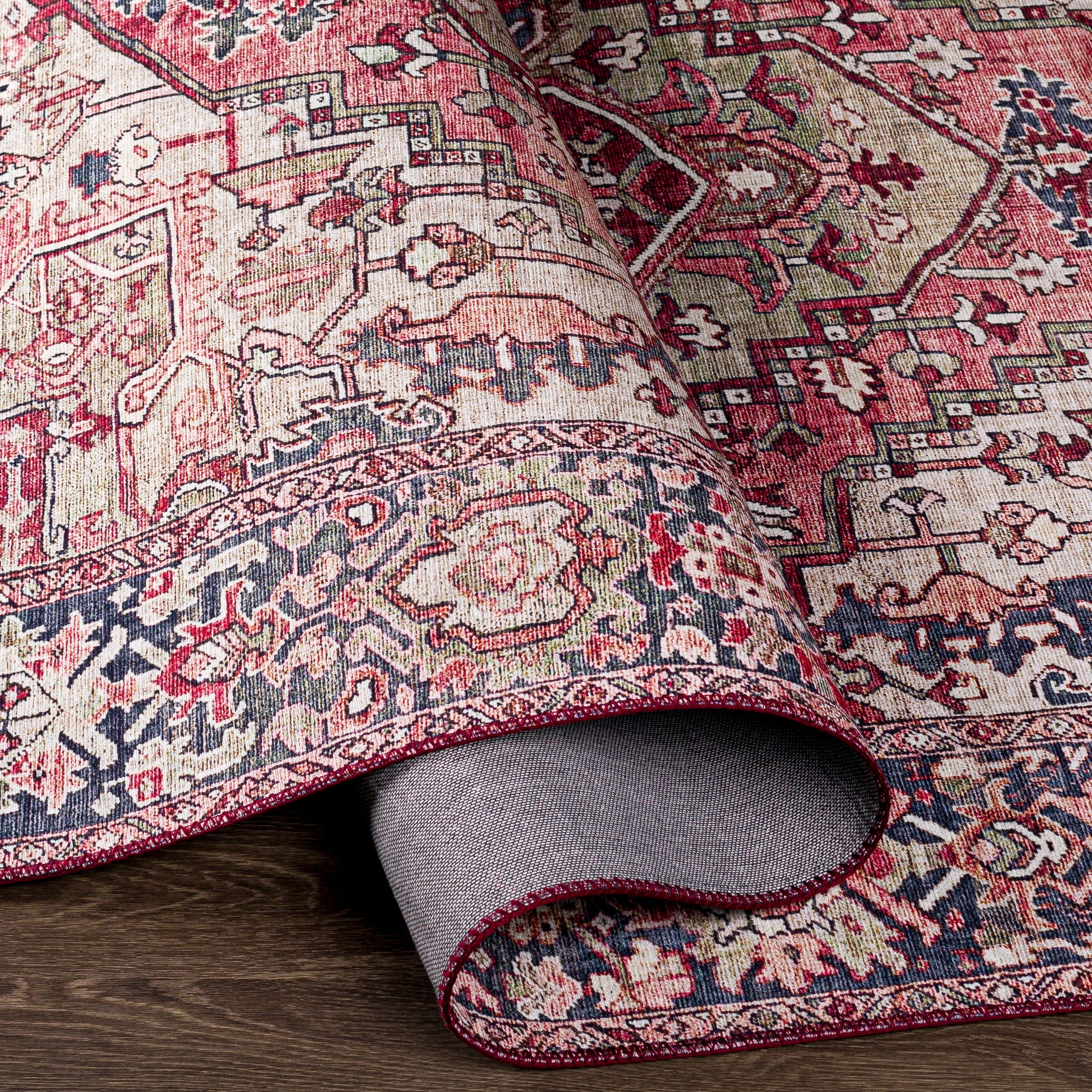 Livabliss Adenia Vintage Medallion Printed Area Rug