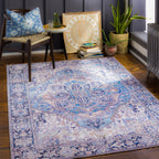 Livabliss Adenia Vintage Medallion Printed Area Rug