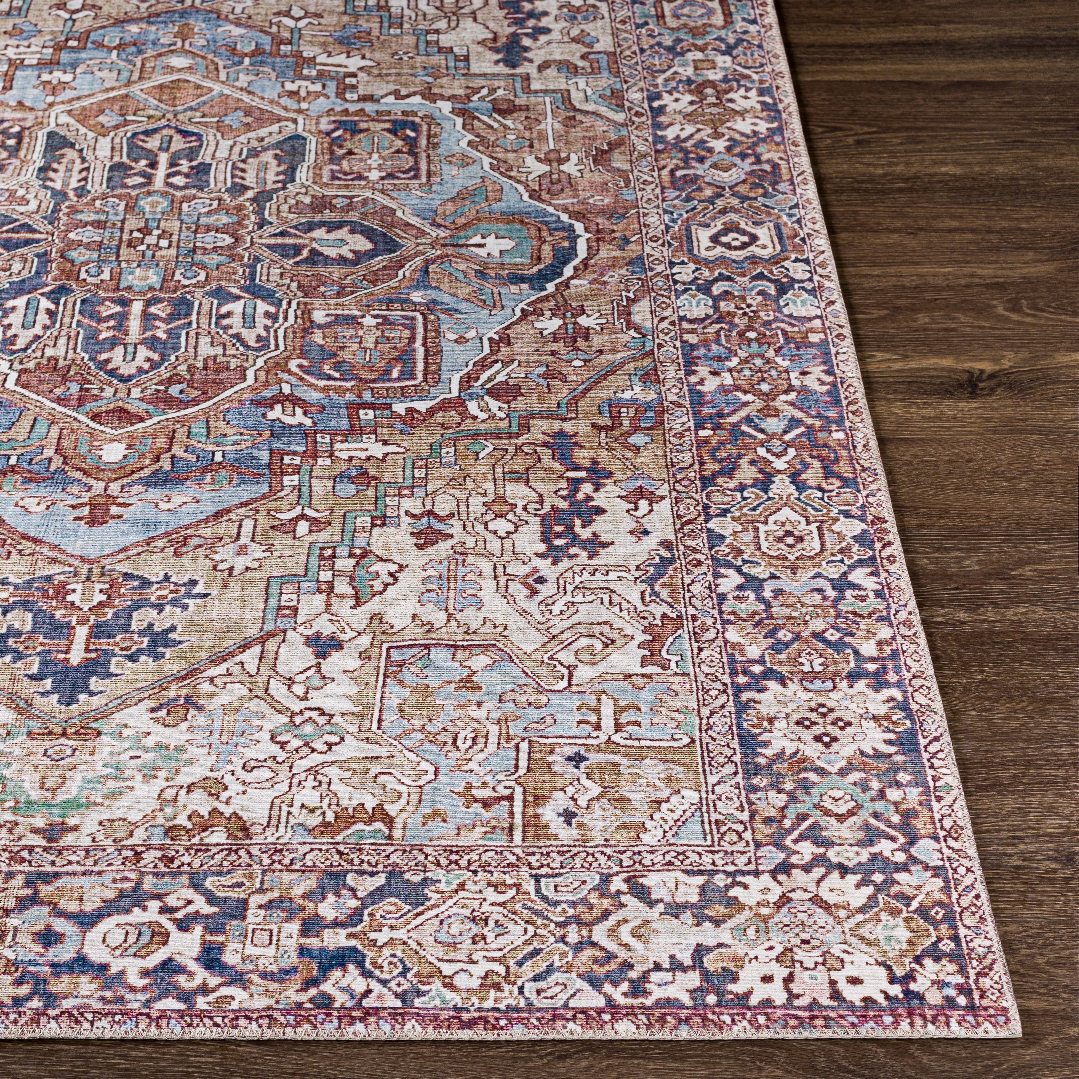 Livabliss Adenia Vintage Medallion Printed Area Rug
