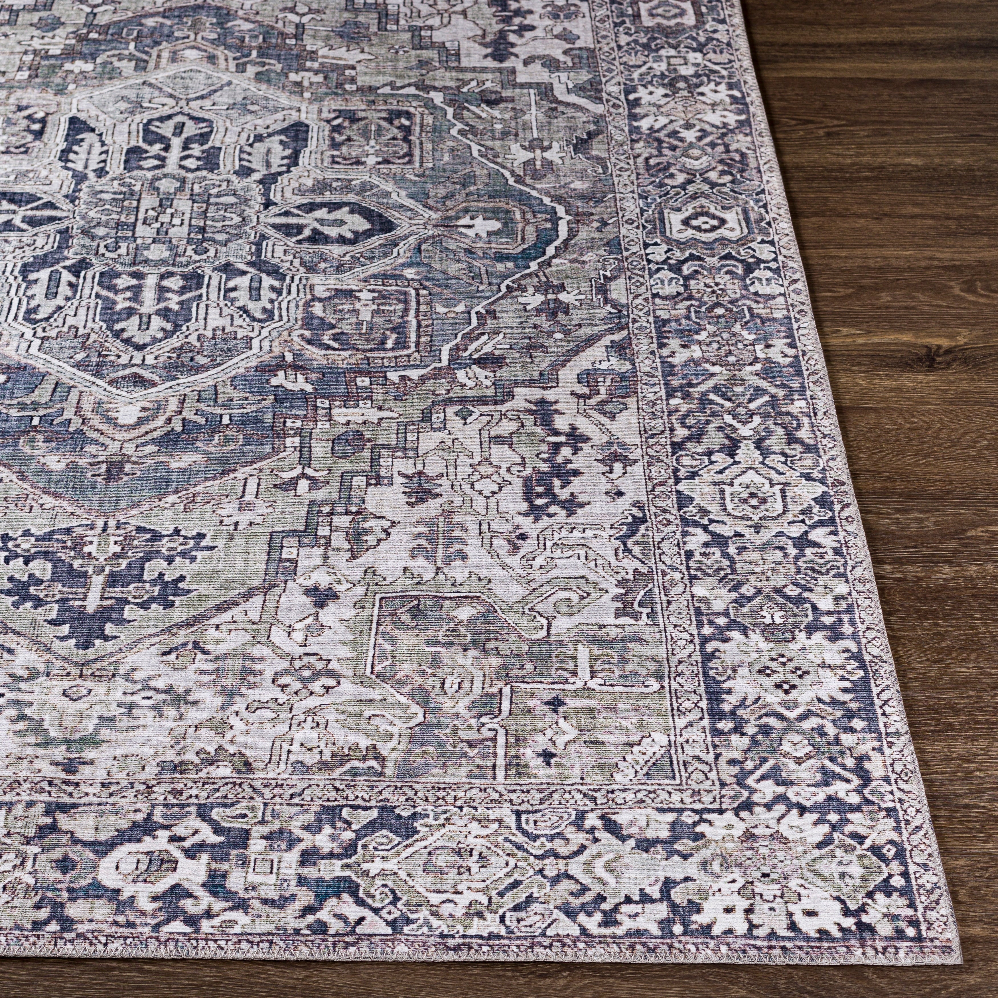 Livabliss Adenia Vintage Medallion Printed Area Rug