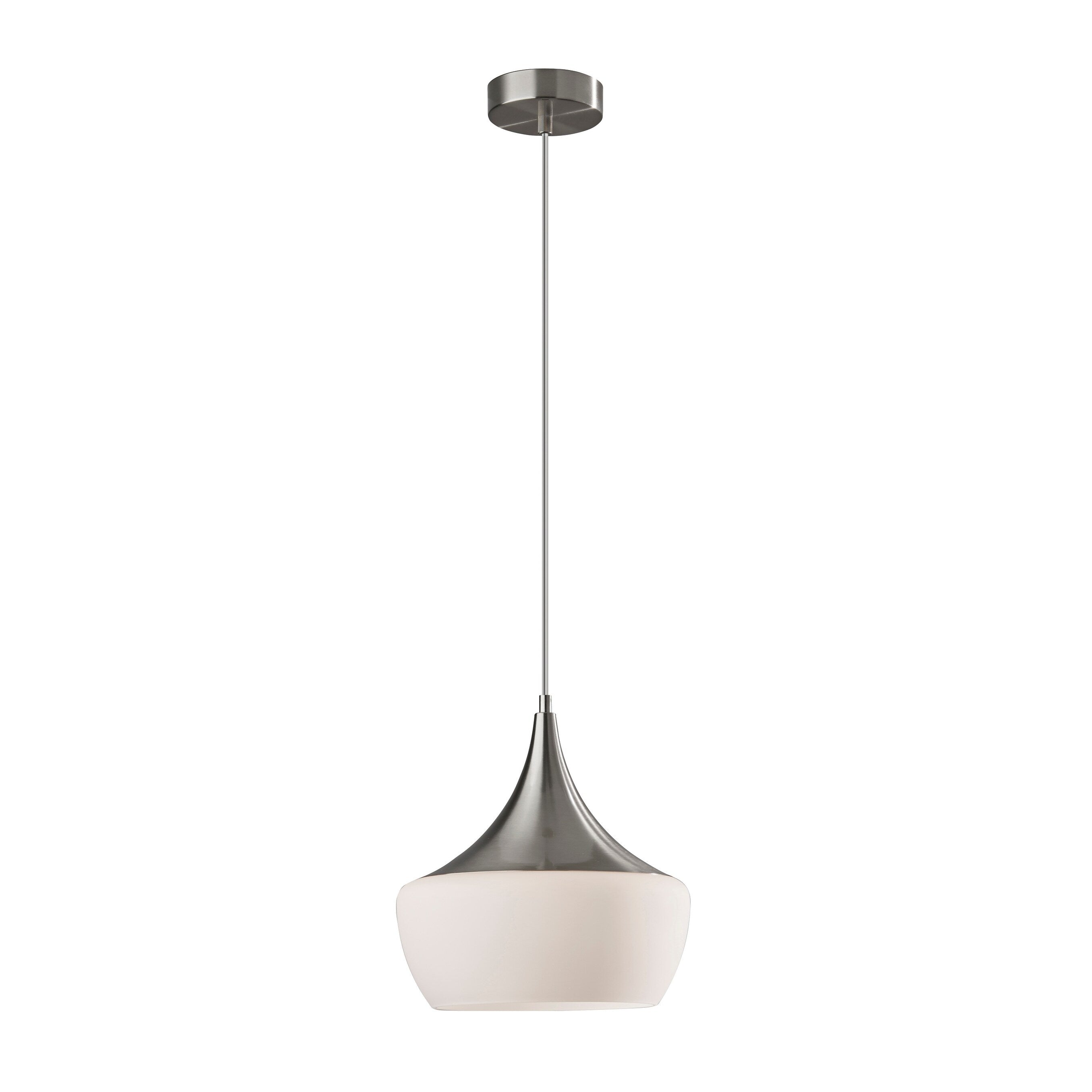 Adesso Black or Steel Eliza Pendant Lamp
