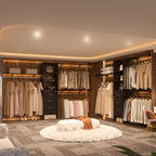 Rackcog 120'' Adjustable Closet Organizer with Drawers, Closet System with DIY Shelves for Reach-in and Walk-in Closet