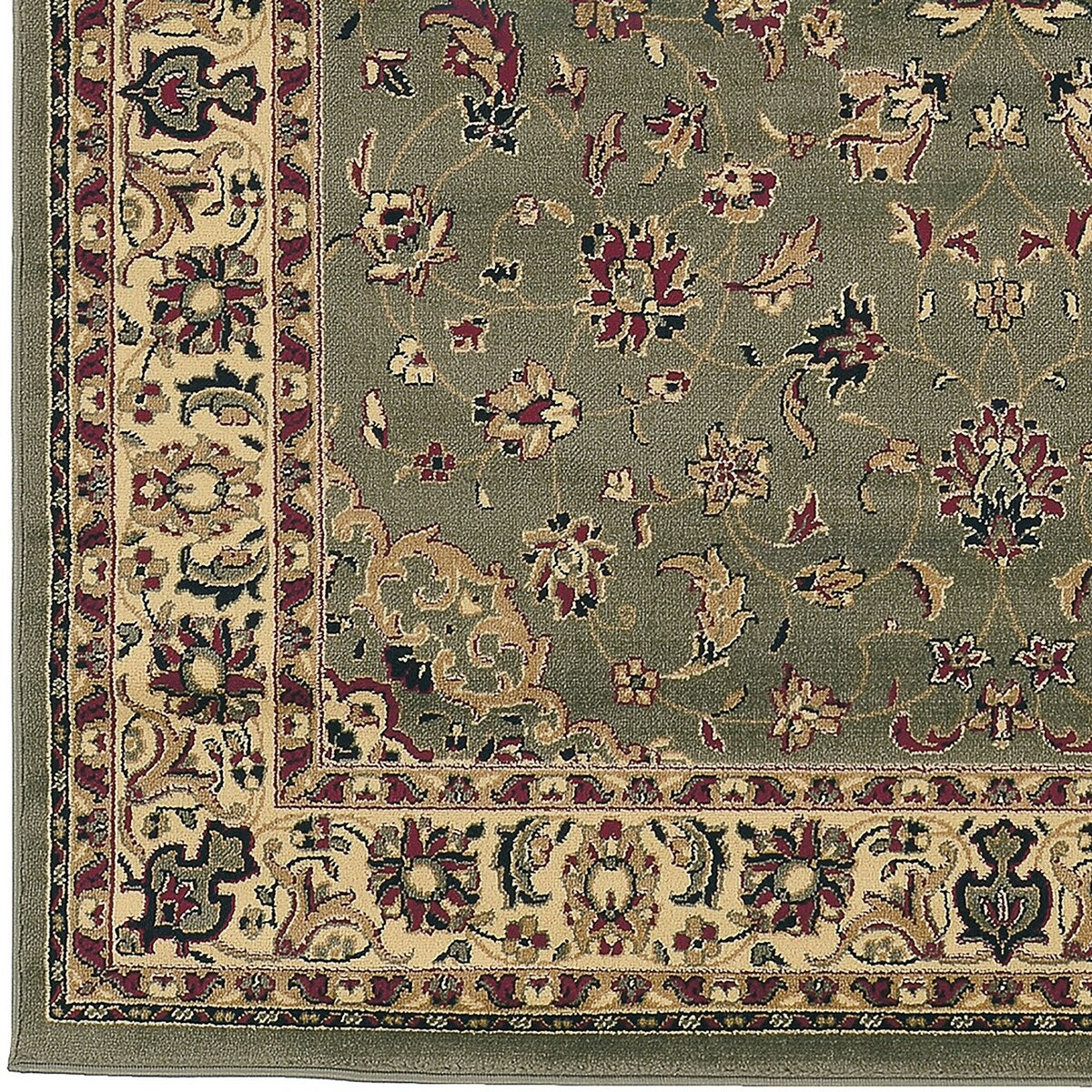 Admire Home Living Caroline Traditional Floral Sarouk Pattern Area Rug