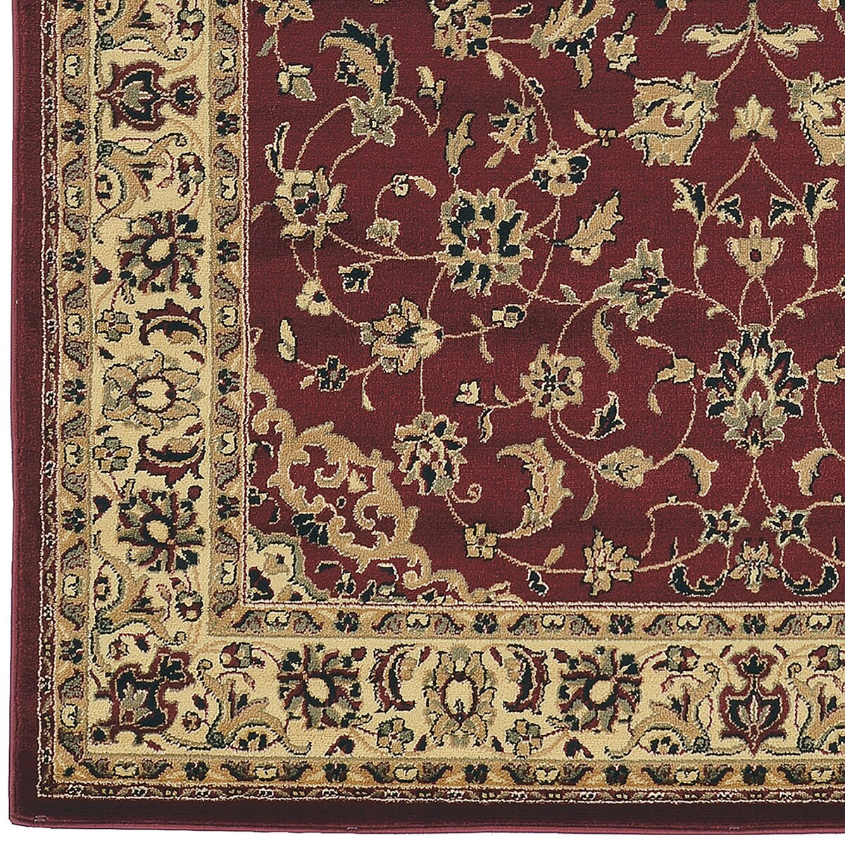 Admire Home Living Caroline Traditional Floral Sarouk Pattern Area Rug