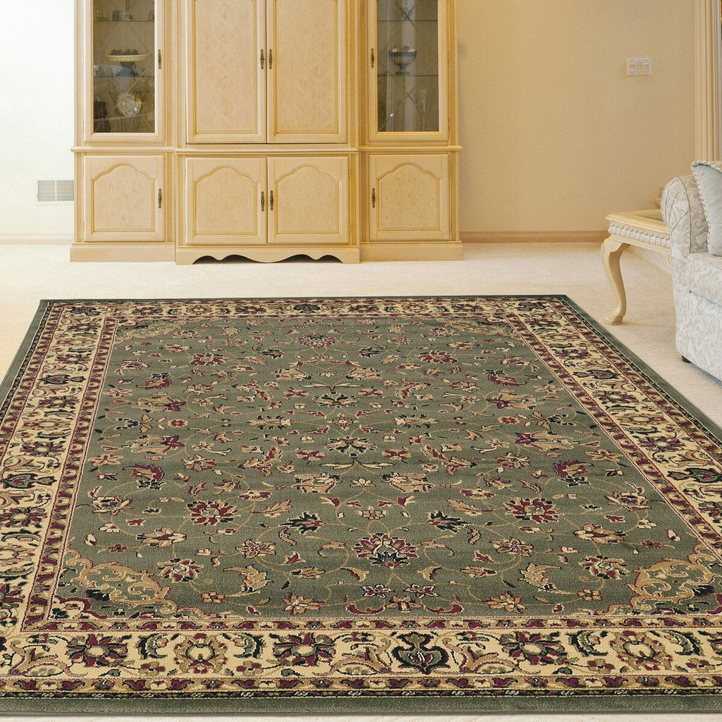 Admire Home Living Caroline Traditional Floral Sarouk Pattern Area Rug