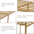 Alazyhome Simple Vintage Metal Platform Bed Frame, Easy-Assembly