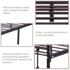 Alazyhome Simple Vintage Metal Platform Bed Frame, Easy-Assembly