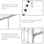 Alazyhome Simple Vintage Metal Platform Bed Frame, Easy-Assembly