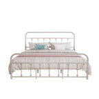 Alazyhome Simple Vintage Metal Platform Bed Frame, Easy-Assembly