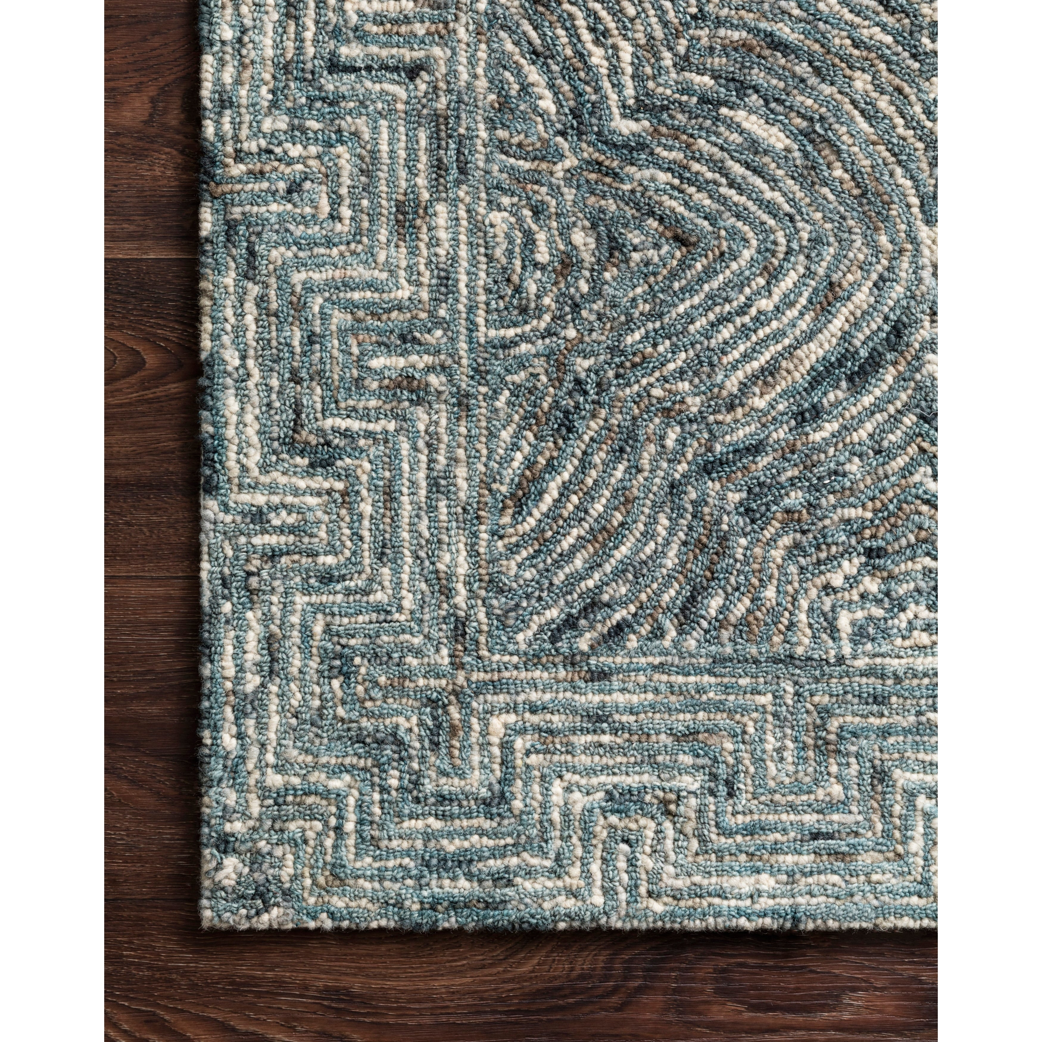 Alexander Home Aspen Denim Wool Hand-tufted Contemporary Area Rug