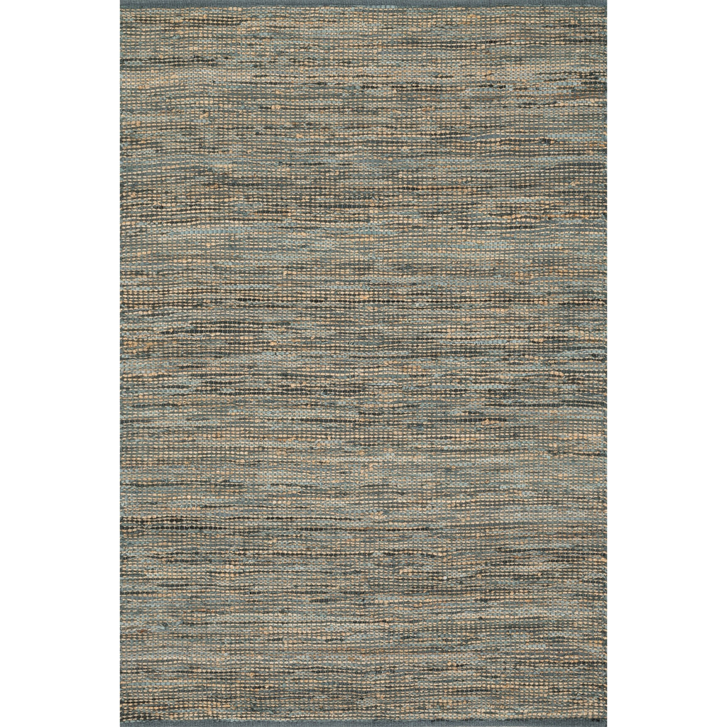 Alexander Home Farmhouse Jute and Leather Handwoven Area Rug