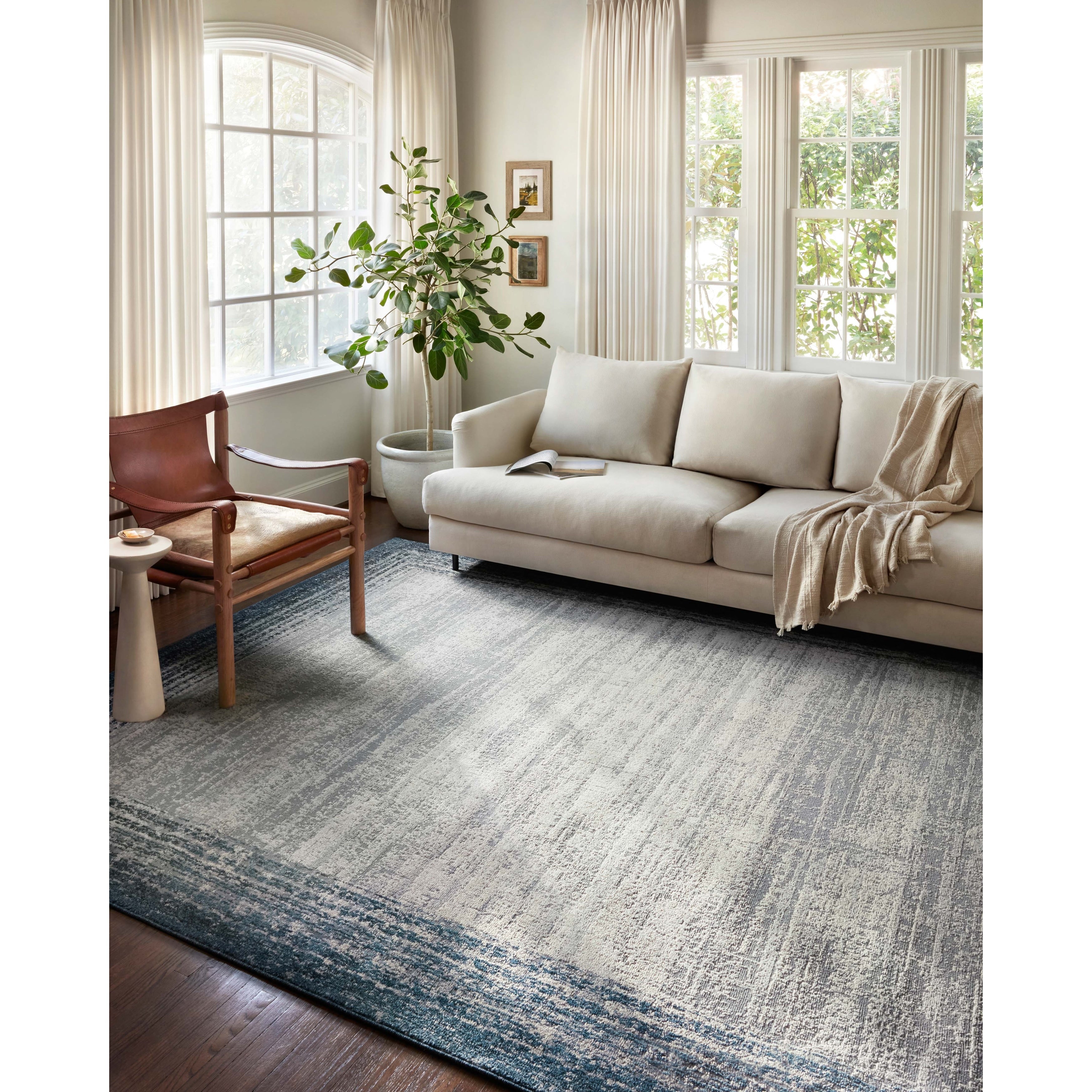 Alexander Home Grant Modern Abstract Border Area Rug
