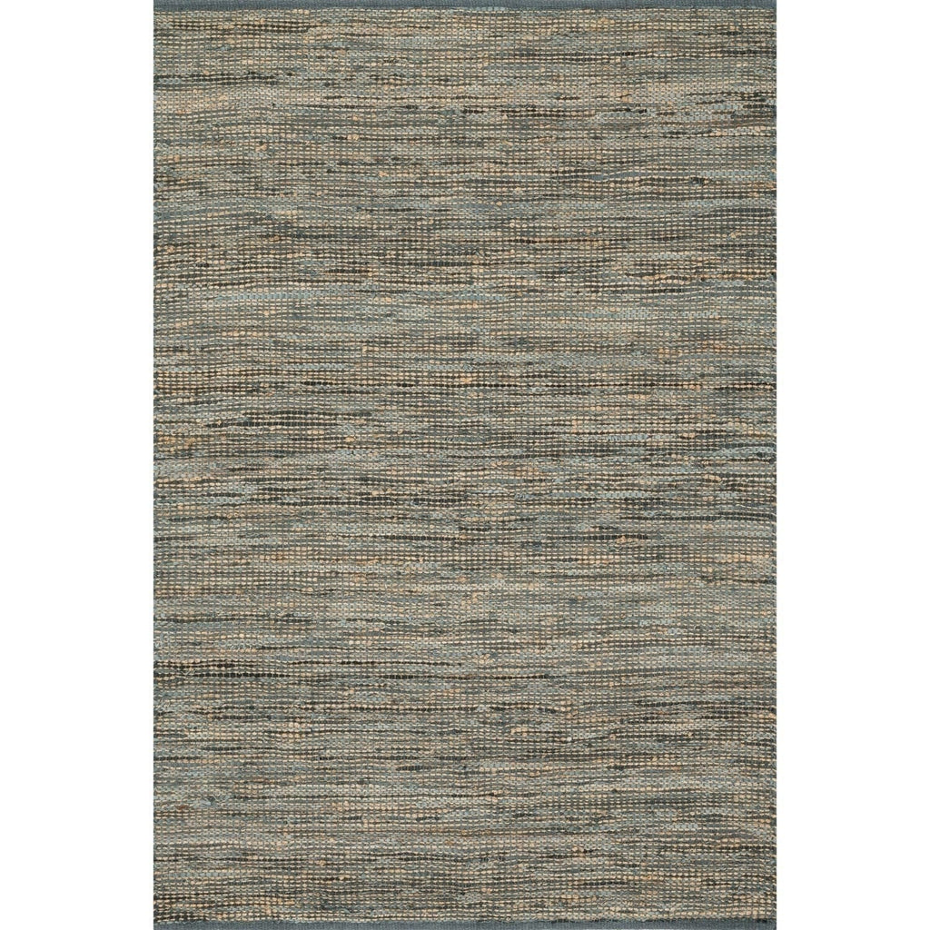 Alexander Home Farmhouse Jute and Leather Handwoven Area Rug