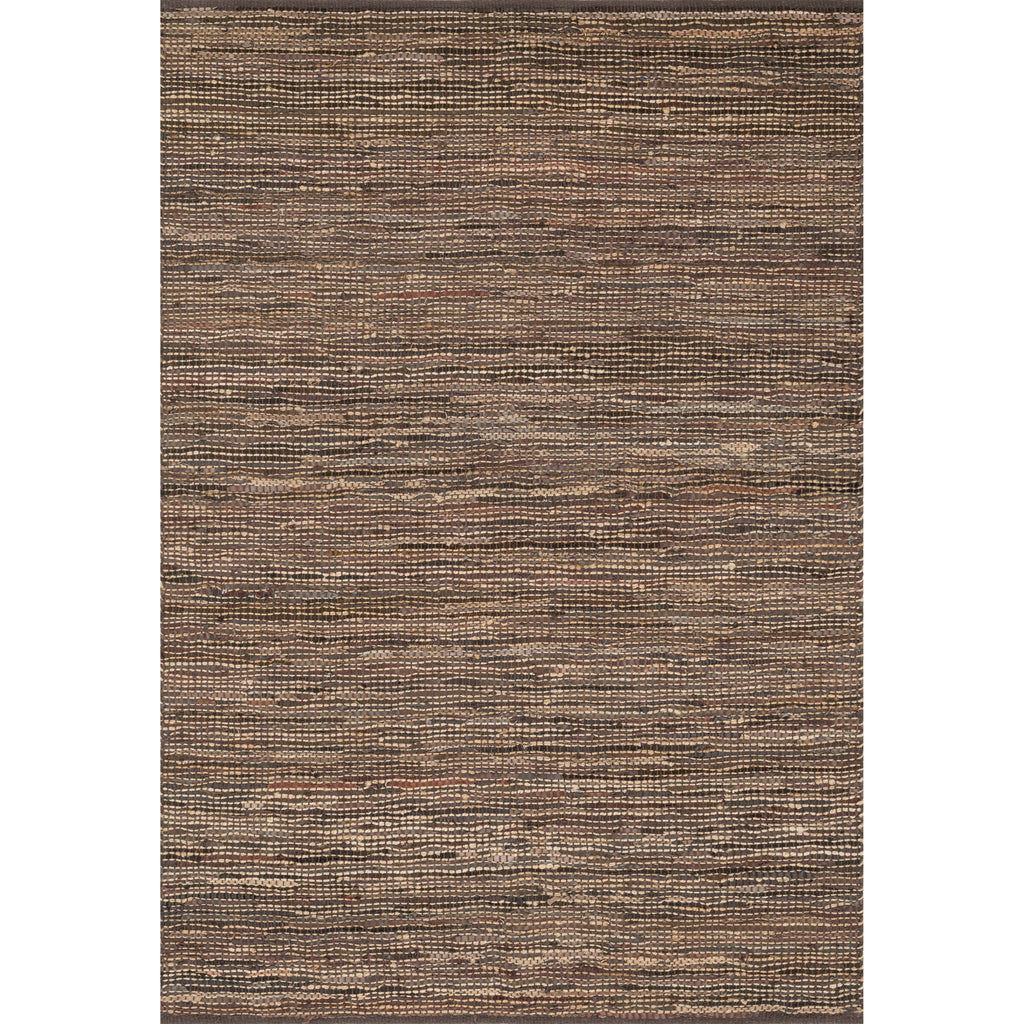 Alexander Home Farmhouse Jute and Leather Handwoven Area Rug