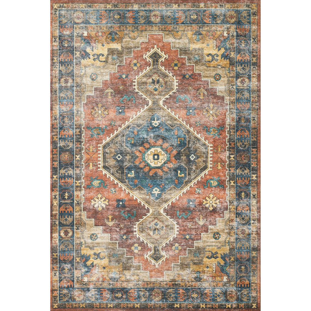Alexander Home Leanne Transitional Aztec Vintage Printed Area Rug