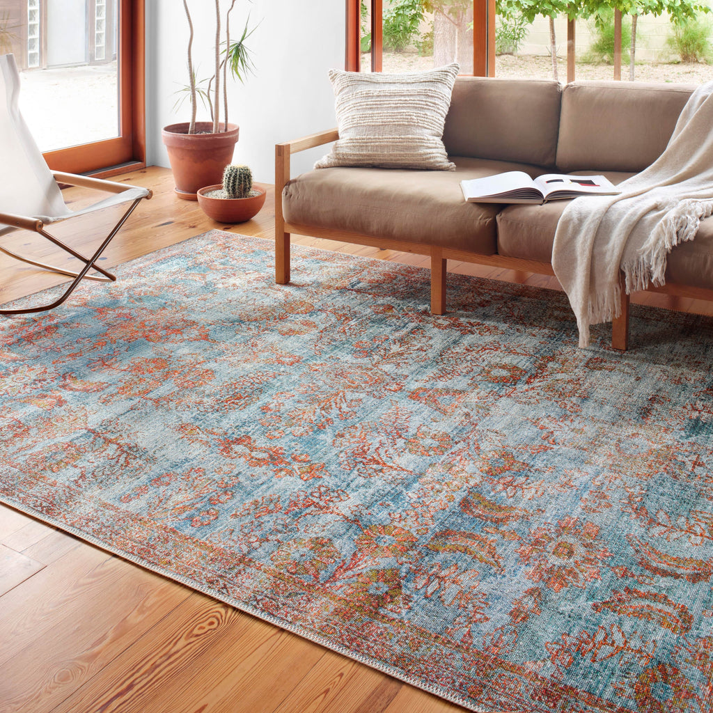 Alexander Home Luciano Distressed Botanical Indoor/ Outdoor Rug
