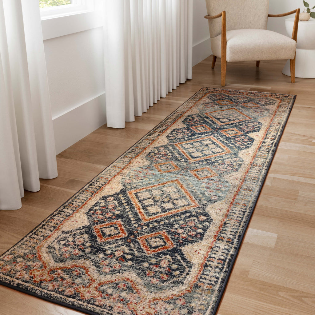 Alexander Home Luxe Ornate Antiqued Distressed Area Rug