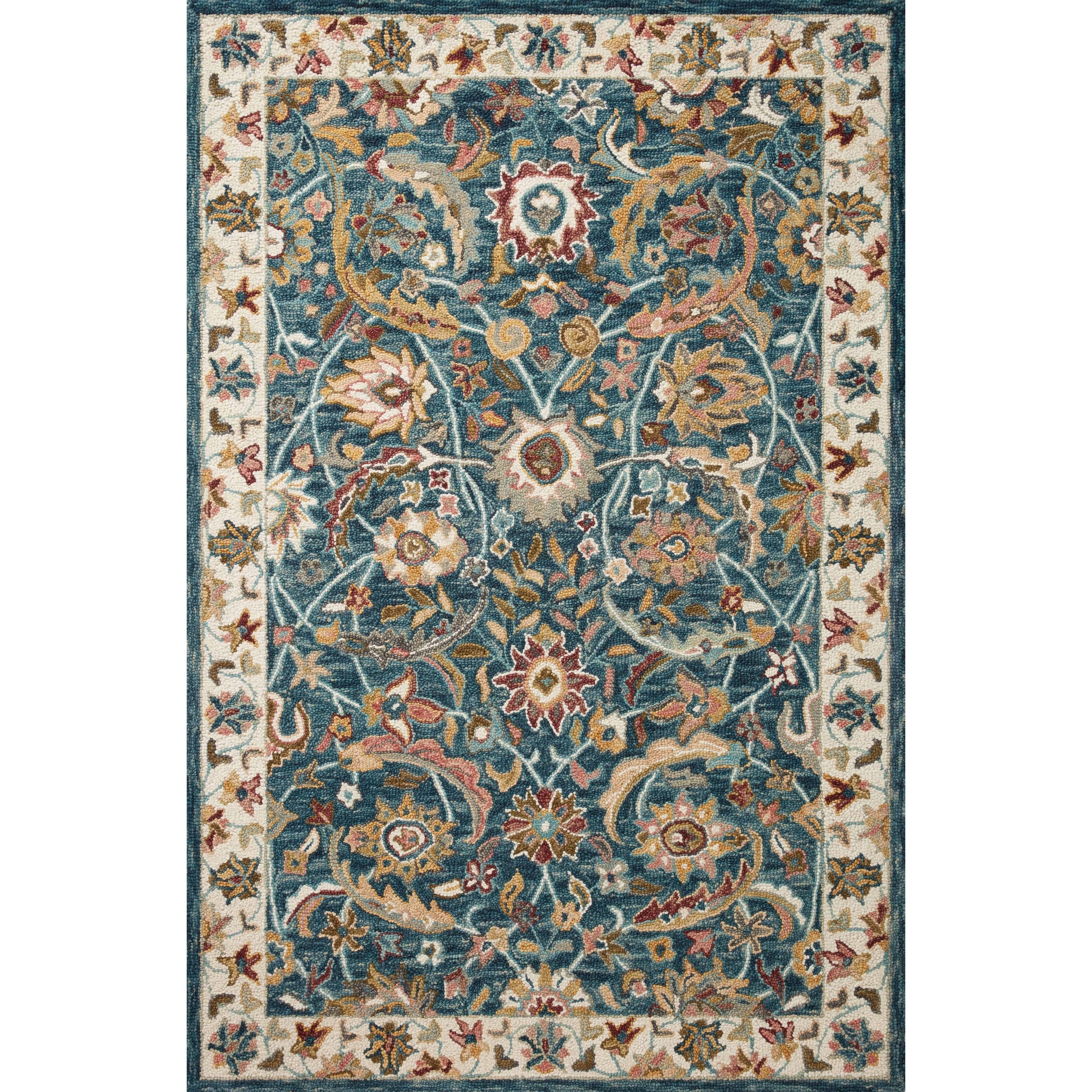 Alexander Home Madeline 100% Wool Hand-Hooked Heritage Area Rug