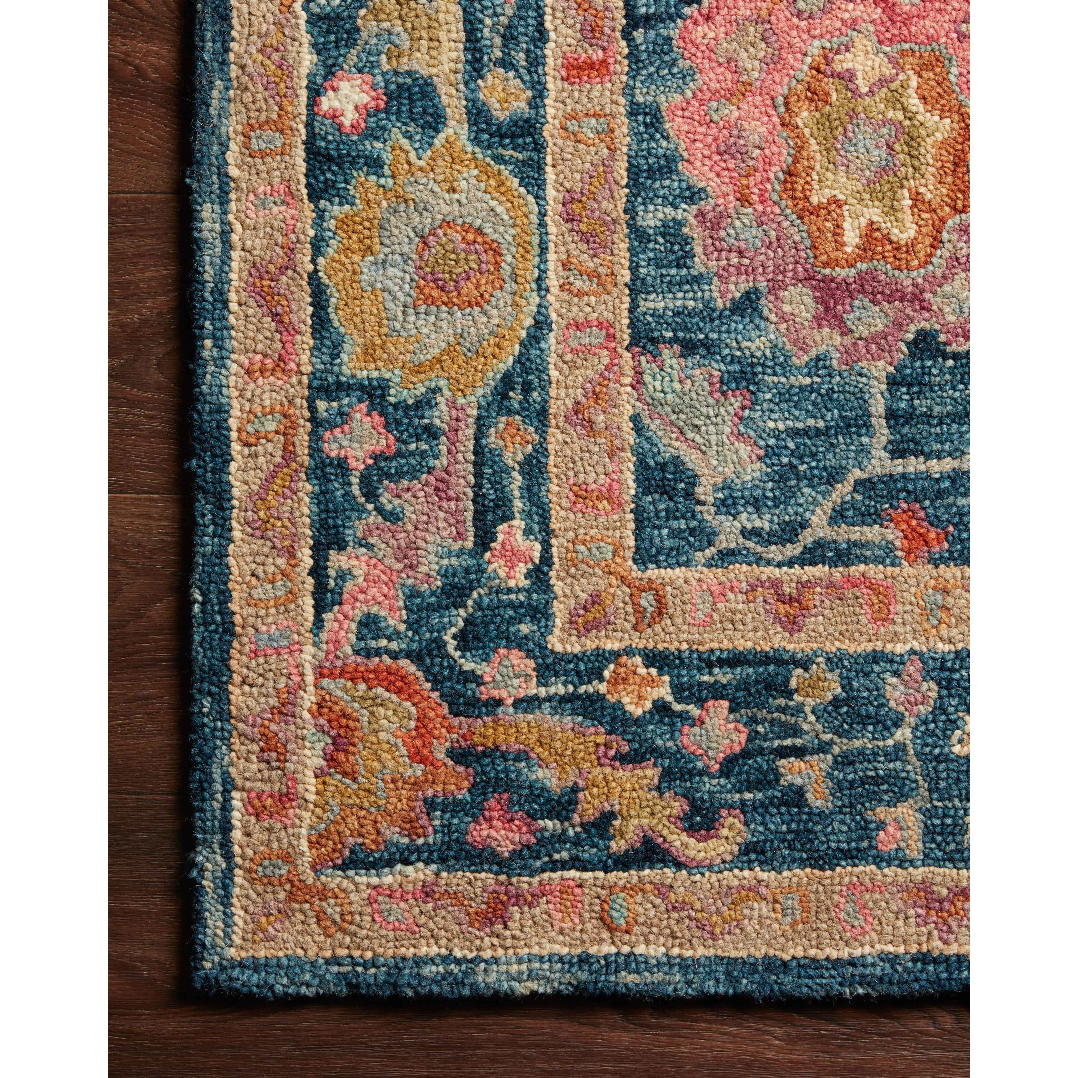 Alexander Home Megan Floral Hand-Hooked 100% Wool Area Rug