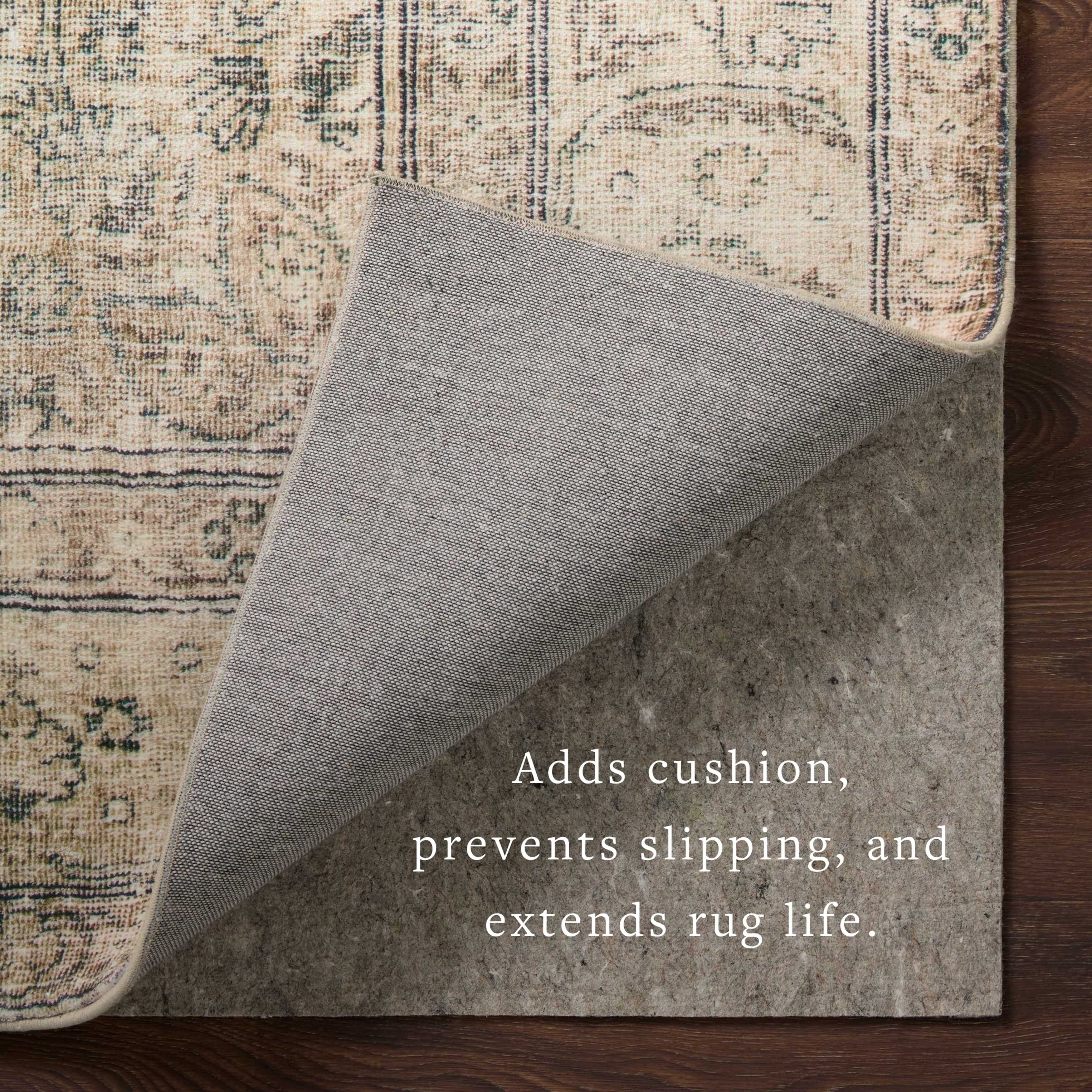 Alexander Home Thick Extra Cushioned Rug Pad - Grey