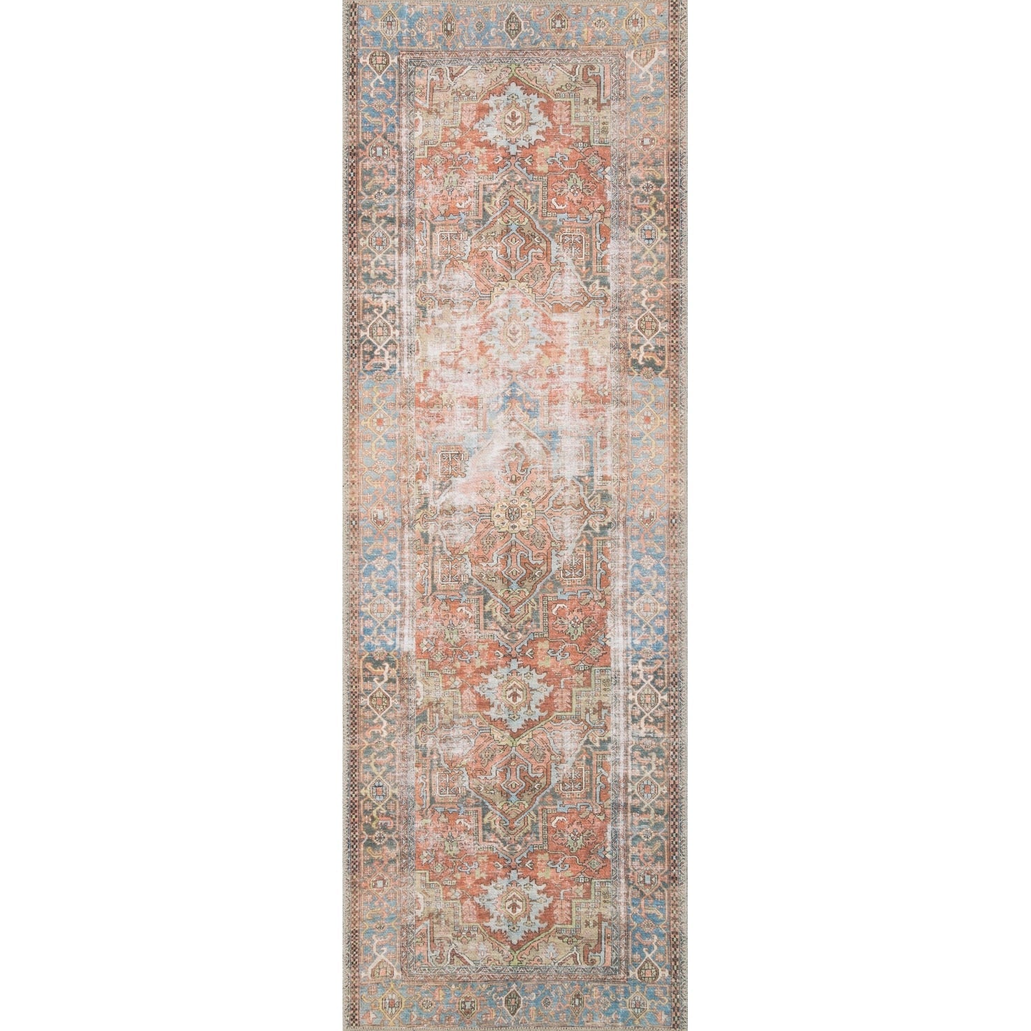 Alexander Home Tremezzina Printed Distressed Geometric Area Rug