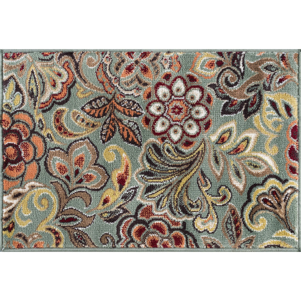 Decora Farmhouse Floral Indoor Area Rug