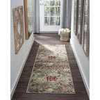 Decora Farmhouse Floral Indoor Area Rug