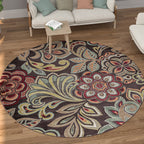 Decora Farmhouse Floral Indoor Area Rug