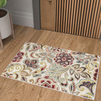 Decora Farmhouse Floral Indoor Area Rug