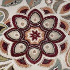Decora Farmhouse Floral Indoor Area Rug