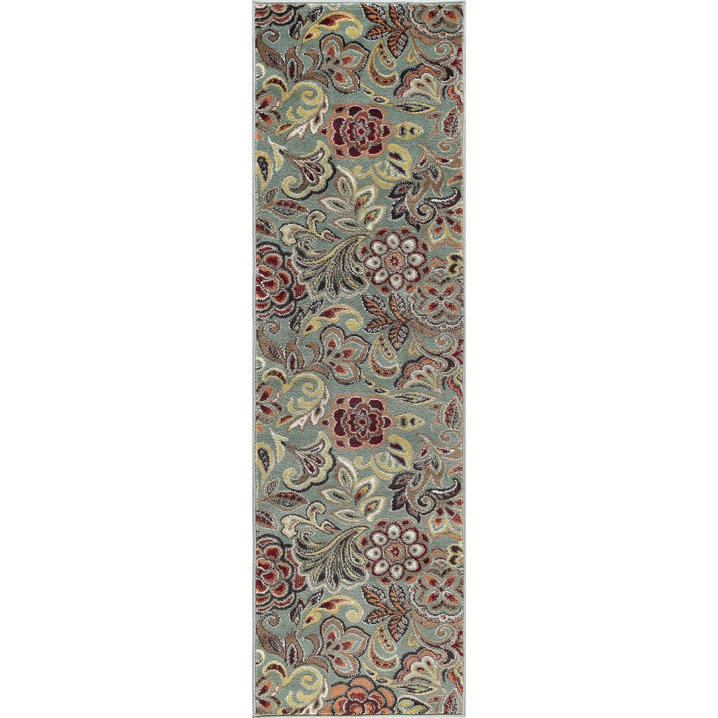 Decora Farmhouse Floral Indoor Area Rug