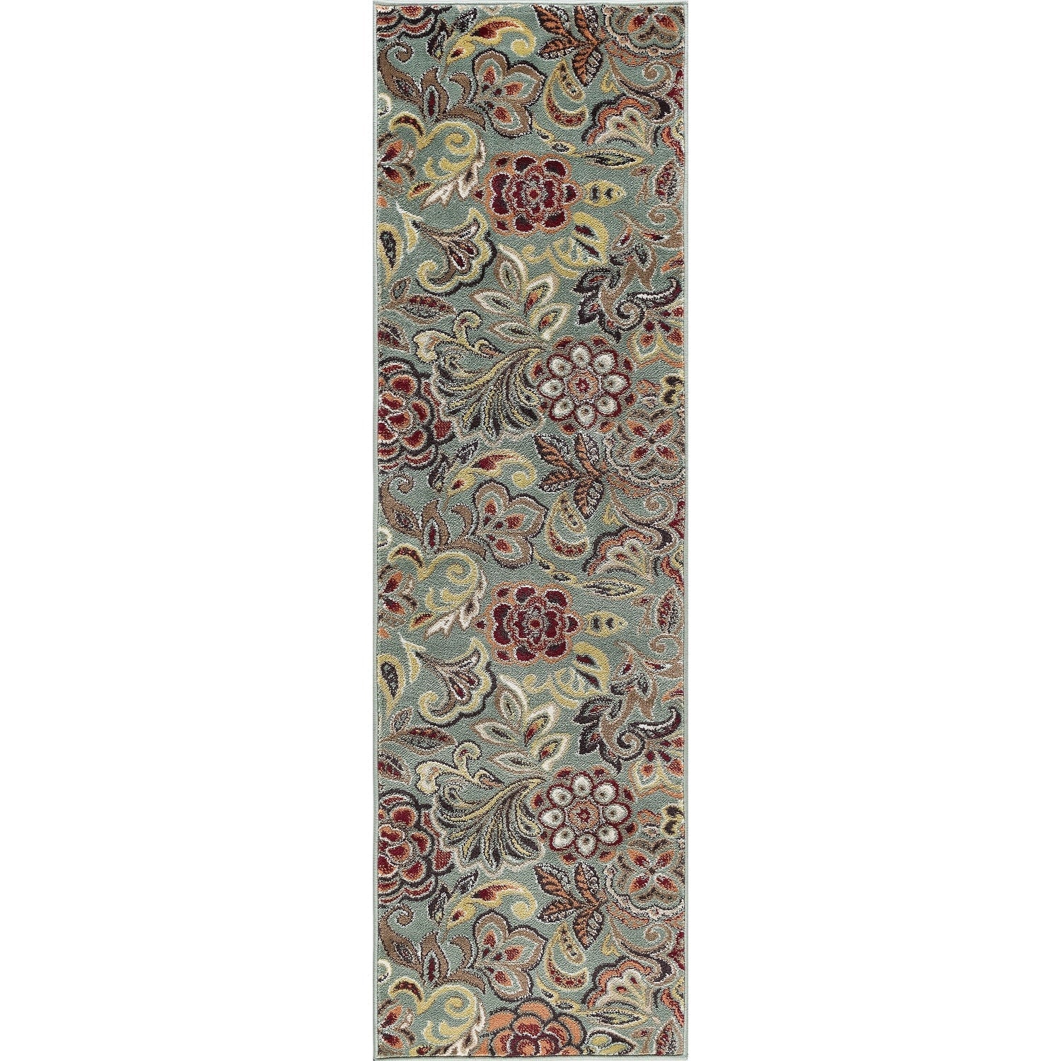 Decora Farmhouse Floral Indoor Area Rug