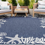 Exo Coastal Graphic Print Indoor/Outdoor Area Rug