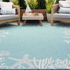 Exo Coastal Graphic Print Indoor/Outdoor Area Rug
